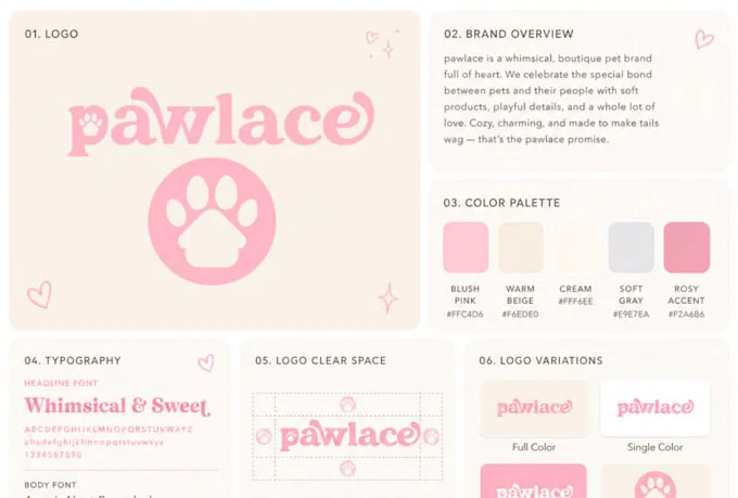 Brand identity - Pawlace