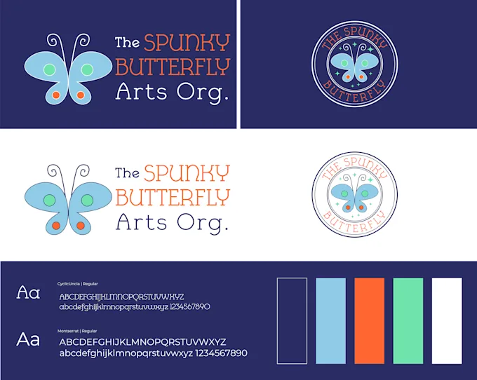 Custom logo - The Spunky Butterfly